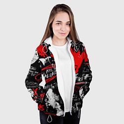 Куртка с капюшоном женская XXXTENTACION YOU ARE NOT ALONE, цвет: 3D-белый — фото 2
