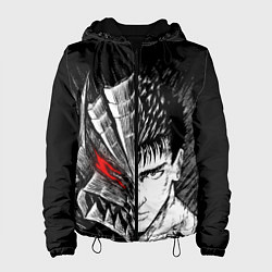 Куртка с капюшоном женская БЕРСЕРК ГАТС И ДОСПЕХИ, цвет: 3D-черный