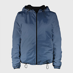 Куртка с капюшоном женская Gradient Dark Blue, цвет: 3D-черный