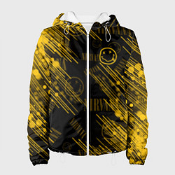 Куртка с капюшоном женская Nirvana смайл, цвет: 3D-белый