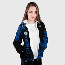 Куртка с капюшоном женская Chelsea текстура, цвет: 3D-белый — фото 2