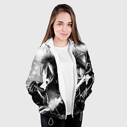 Куртка с капюшоном женская МЕТАЛ ГИР СОЛИД- METAL GEAR, цвет: 3D-белый — фото 2