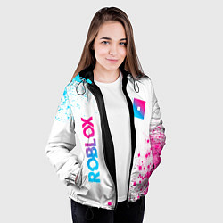 Куртка с капюшоном женская Roblox Neon Gradient FS, цвет: 3D-черный — фото 2