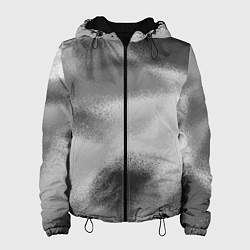 Женская куртка В серых тонах абстрактный узор gray abstract patte