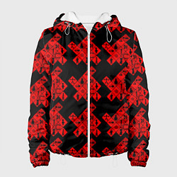 Куртка с капюшоном женская DM Texture, цвет: 3D-белый