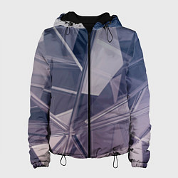 Куртка с капюшоном женская Стеклянная мозаика, цвет: 3D-черный