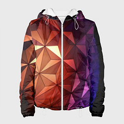 Женская куртка Абстрактная металлическая поверхность планеты