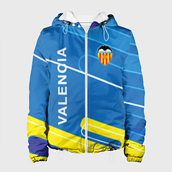 Куртка с капюшоном женская Valencia Абстракция, цвет: 3D-белый