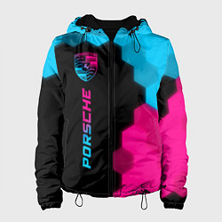 Женская куртка Porsche - neon gradient: по-вертикали