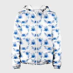 Женская куртка Blue floral pattern