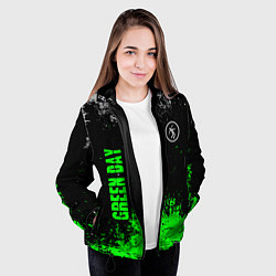 Куртка с капюшоном женская Green day - hits, цвет: 3D-черный — фото 2
