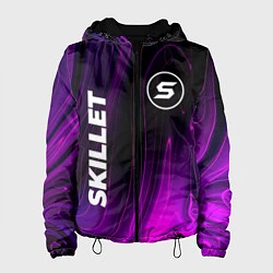 Куртка с капюшоном женская Skillet violet plasma, цвет: 3D-черный