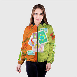 Куртка с капюшоном женская Марки, цвет: 3D-черный — фото 2