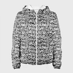 Женская куртка Надпись кистью