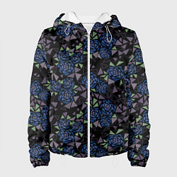 Женская куртка Мозаичный геометрический узор Розы