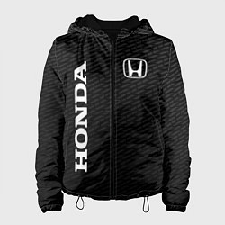 Куртка с капюшоном женская Honda карбон, цвет: 3D-черный