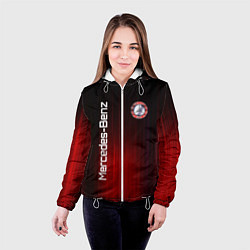 Куртка с капюшоном женская Mercedes-Benz art, цвет: 3D-белый — фото 2