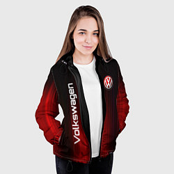 Куртка с капюшоном женская Volkswagen art, цвет: 3D-черный — фото 2