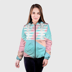 Куртка с капюшоном женская Узор, цвет: 3D-черный — фото 2