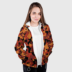 Куртка с капюшоном женская Камуфляж Common Orange, цвет: 3D-белый — фото 2