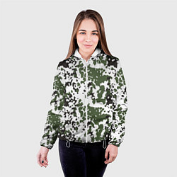 Куртка с капюшоном женская Камуфляж M-84 Snow, цвет: 3D-белый — фото 2