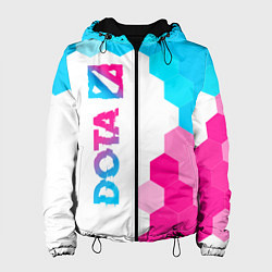 Женская куртка Dota neon gradient style: по-вертикали