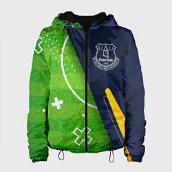 Куртка с капюшоном женская Everton football field, цвет: 3D-черный