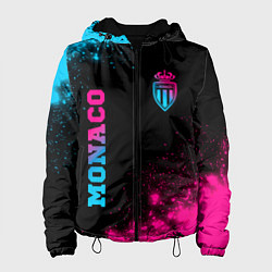 Женская куртка Monaco - neon gradient: надпись, символ