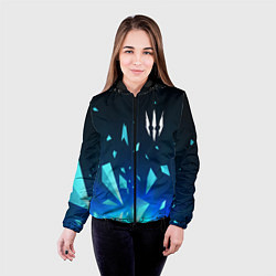 Куртка с капюшоном женская The Witcher взрыв частиц, цвет: 3D-черный — фото 2