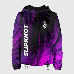Куртка с капюшоном женская Slipknot violet plasma, цвет: 3D-черный