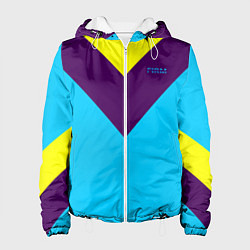 Куртка с капюшоном женская FIRM как в 80х, цвет: 3D-белый