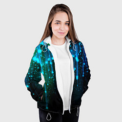 Куртка с капюшоном женская Space - starfall, цвет: 3D-белый — фото 2