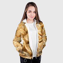 Куртка с капюшоном женская Пельмени, цвет: 3D-белый — фото 2