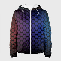 Женская куртка Abstract hexagon fon
