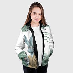 Куртка с капюшоном женская Легенда про экзамен, цвет: 3D-черный — фото 2
