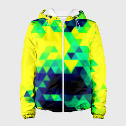 Женская куртка Yellow green texture