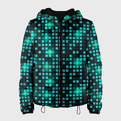 Женская куртка Светящиеся неоновые квадраты