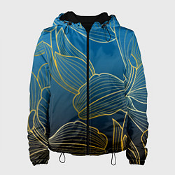Куртка с капюшоном женская Vanguard floral pattern, цвет: 3D-черный