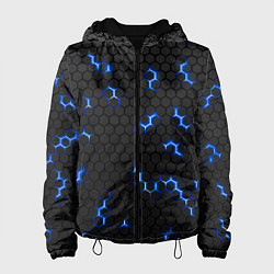 Женская куртка Неоновая стальная броня с эффектом свечения