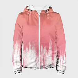 Женская куртка Персиковый градиент с потертостями