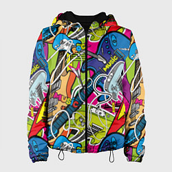 Женская куртка Guitars - pop art pattern