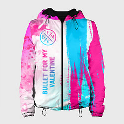 Женская куртка Bullet For My Valentine neon gradient style: по-ве