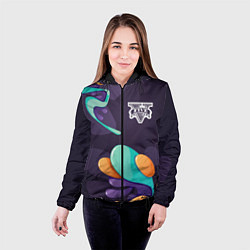 Куртка с капюшоном женская GTA graffity splash, цвет: 3D-черный — фото 2