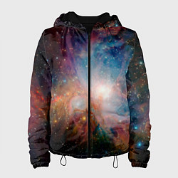 Куртка с капюшоном женская Безграничный космос, цвет: 3D-черный