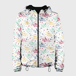 Женская куртка Весенний паттерн с птицами