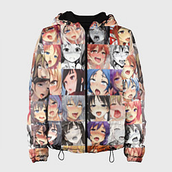 Куртка с капюшоном женская Anime hentai ahegao manga, цвет: 3D-черный