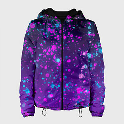 Женская куртка Брызги чернил с неоновым свечением