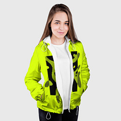 Куртка с капюшоном женская Pixel paths, цвет: 3D-белый — фото 2