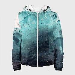 Женская куртка Светло-синий тени и краски