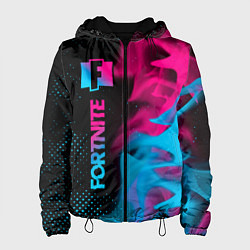 Женская куртка Fortnite - neon gradient: по-вертикали
